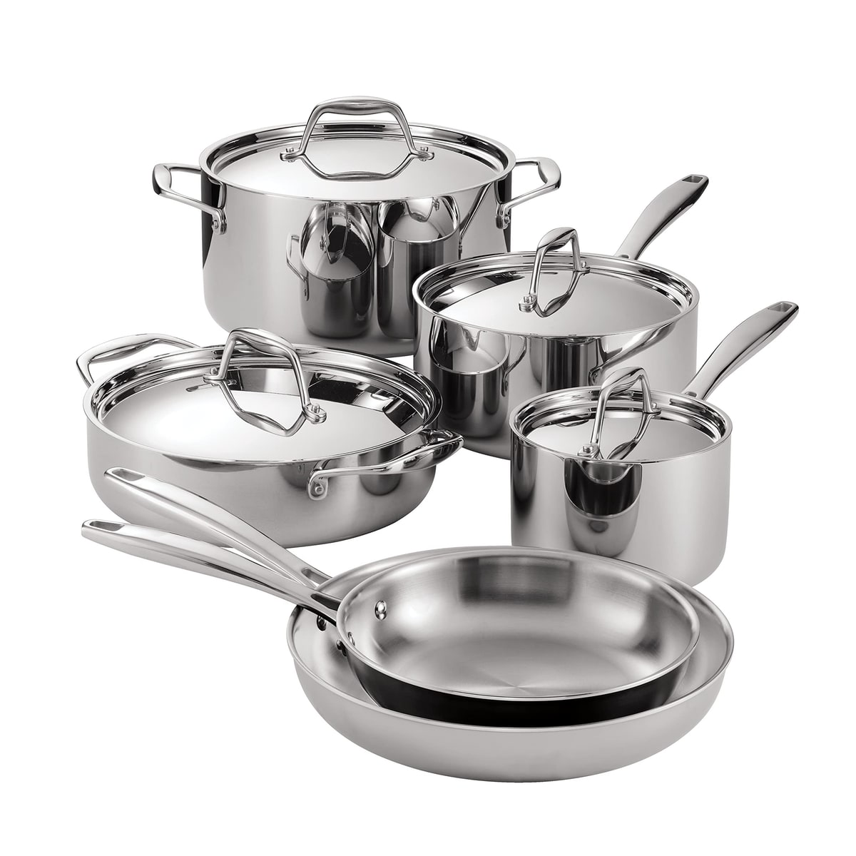Tramontina Signature Tri-Ply Clad Stainless Steel 10-Piece Set