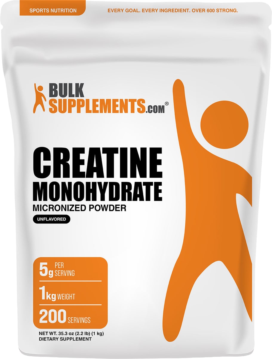 BulkSupplements Creatine Monohydrate, 1 kg