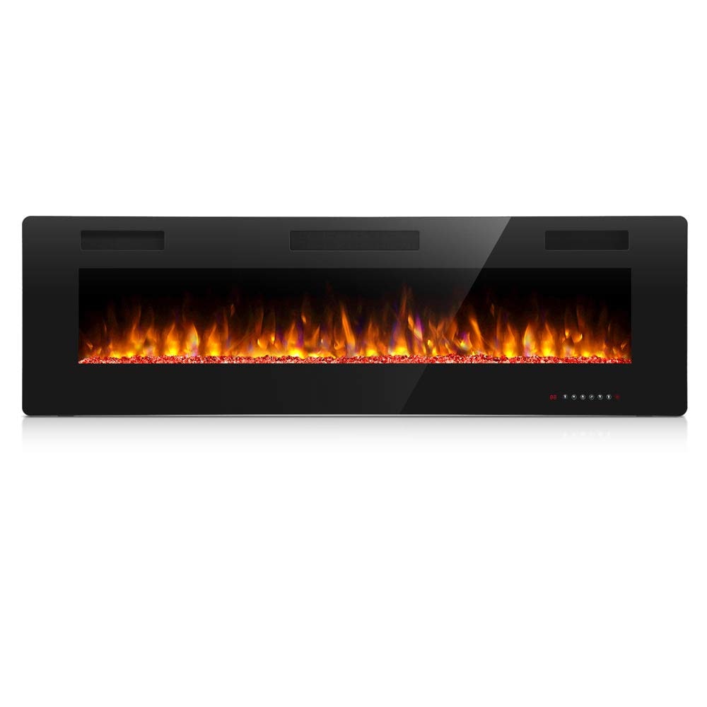 Antarctic Star 36 Inch Electric Fireplace, In-Wall Recessed and Wall Mounted