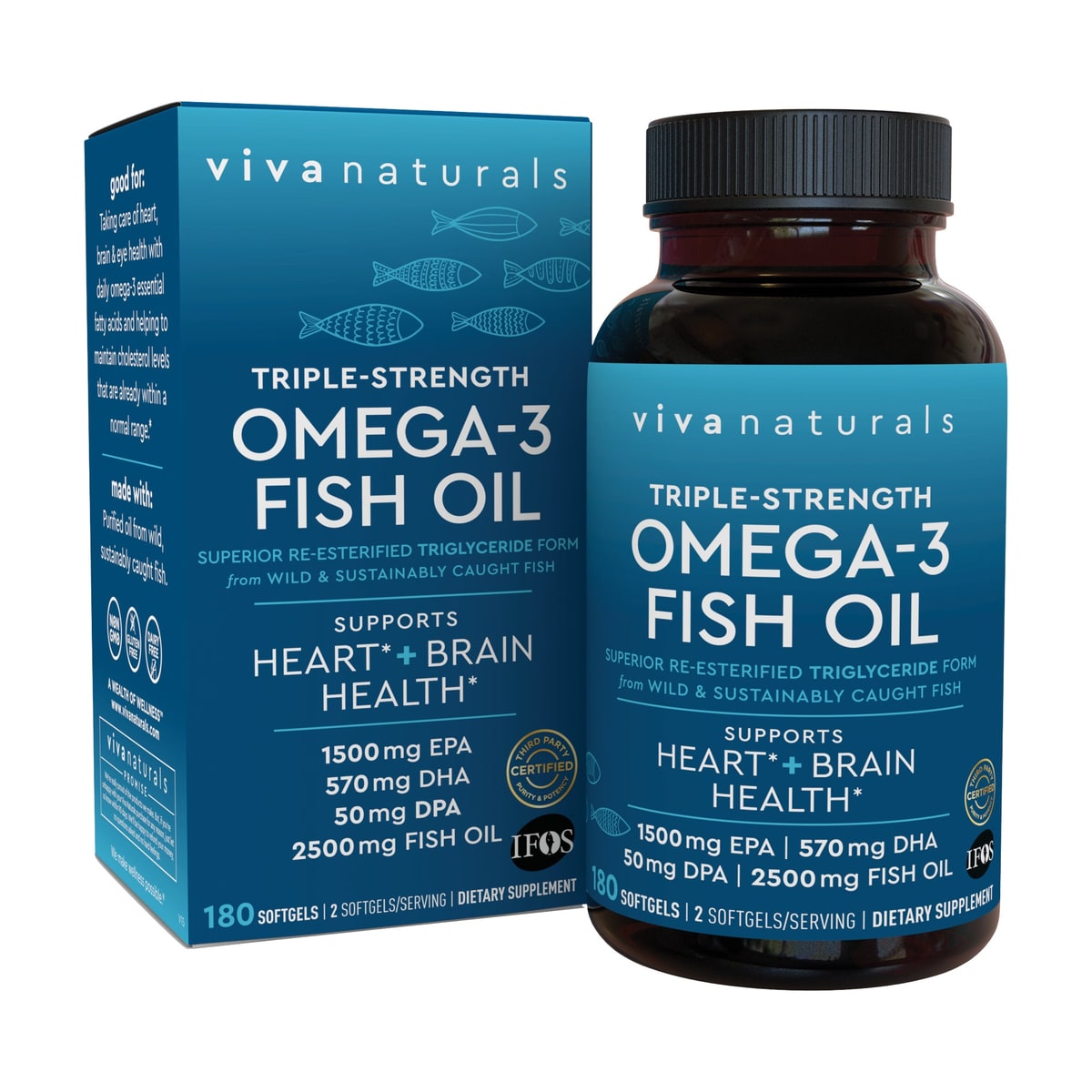 Viva Naturals Triple Strength Omega-3 Fish Oil