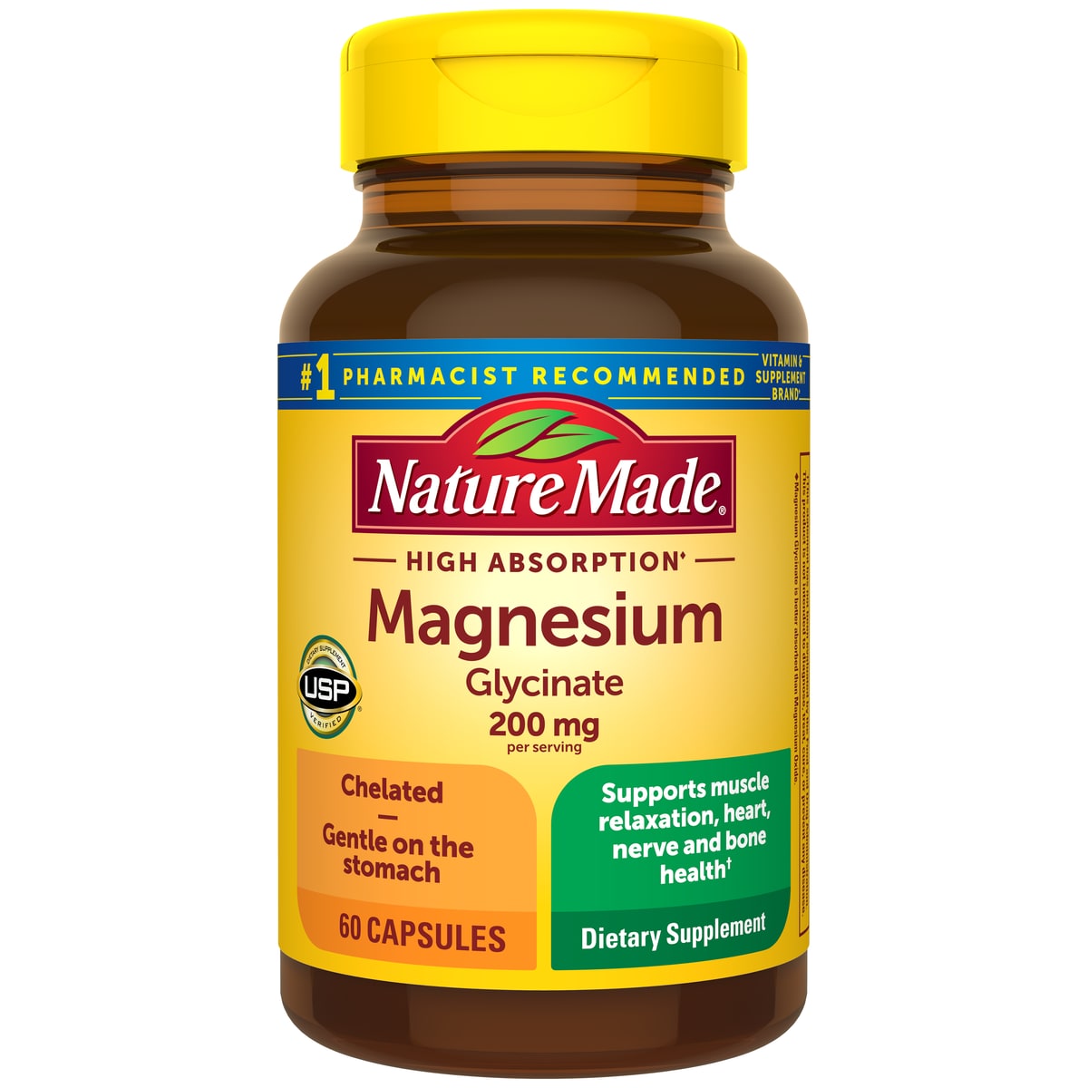 Nature Made High Absorption Magnesium Glycinate 200mg