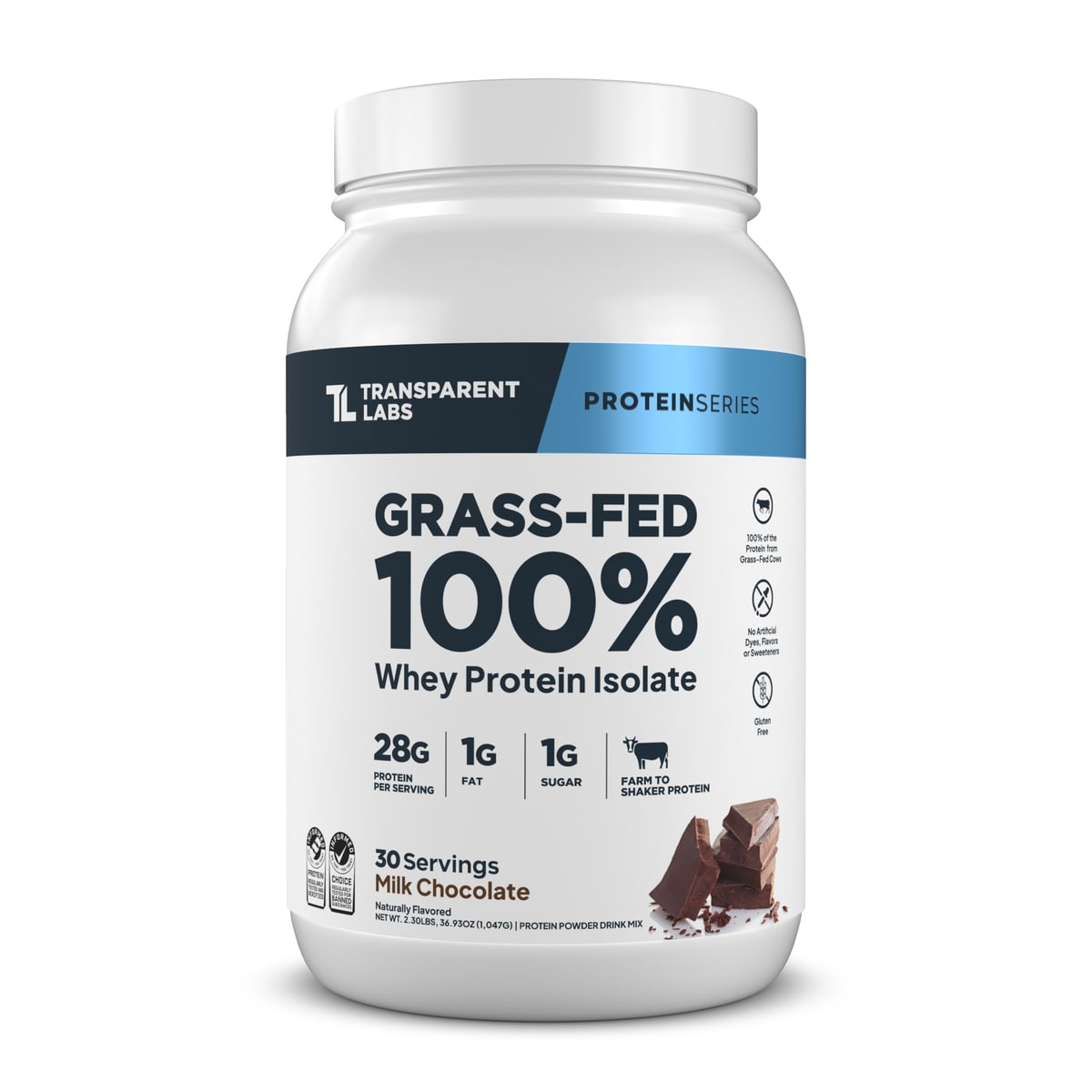 Transparent Labs Grass-Fed Whey Protein Isolate
