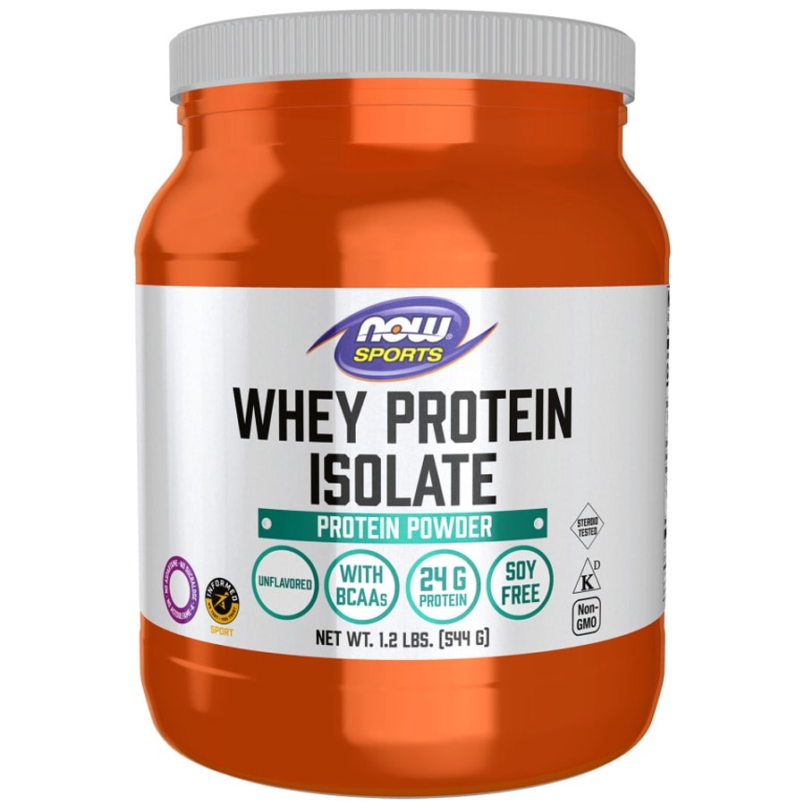 NOW Foods Sports Whey Protein Isolate, Unflavored, 1.2 lb