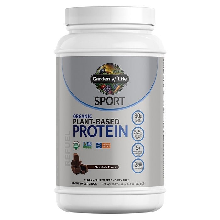 Garden of Life Organic Vegan Sport Protein, Chocolate, 2.01 lb