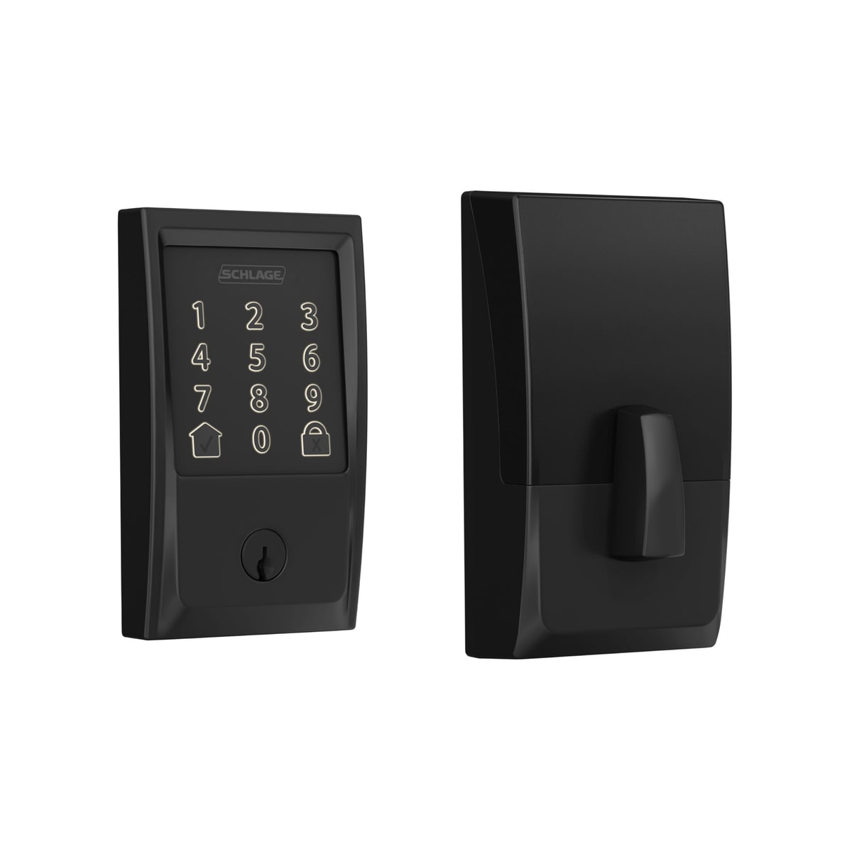Schlage Encode Smart WiFi Deadbolt, Century Trim, Matte Black