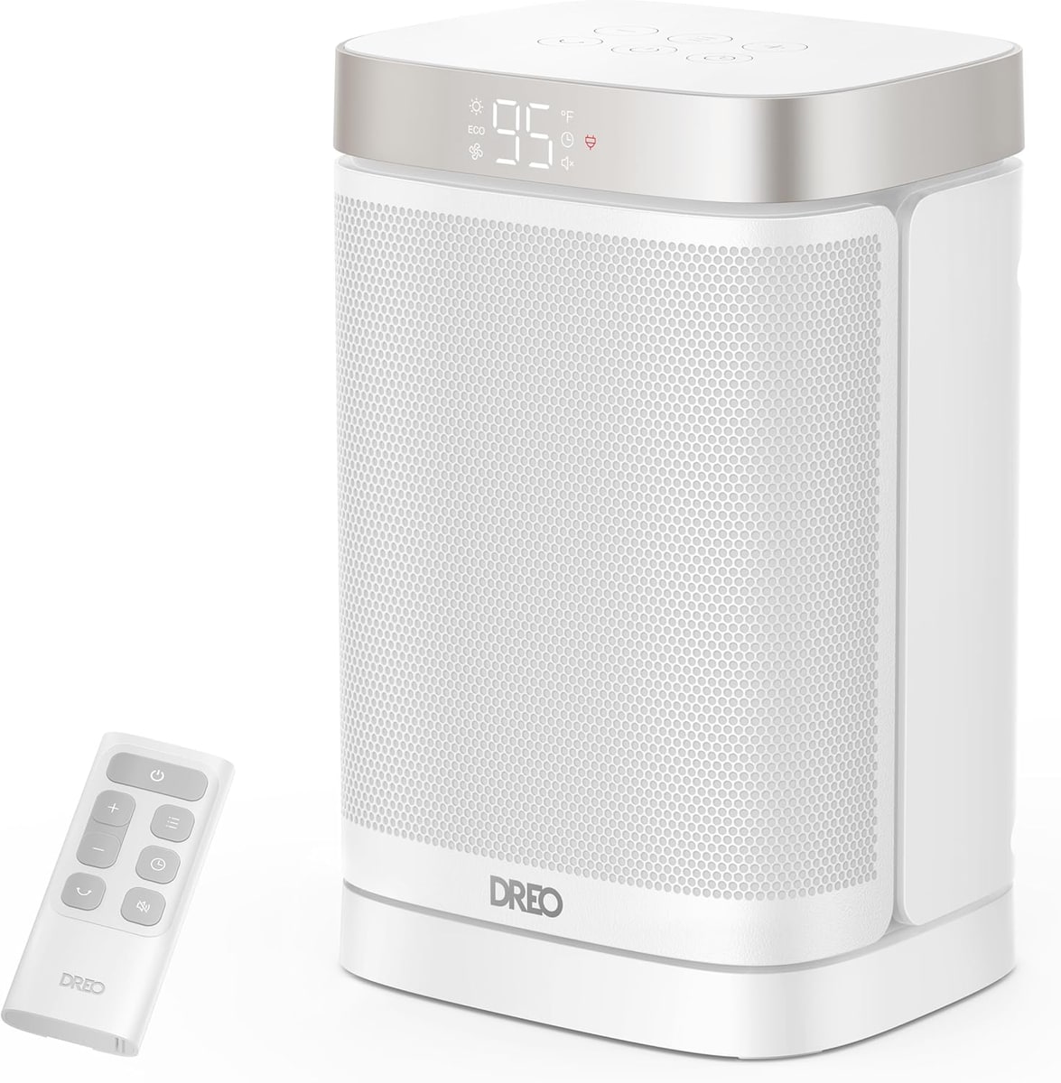 DREO Atom One Space Heater, 1500W PTC Ceramic with 70 Degree Oscillation