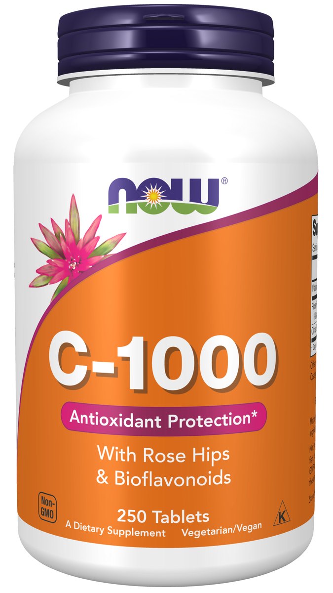NOW Vitamin C-1,000 with Rose Hips & Bioflavonoids