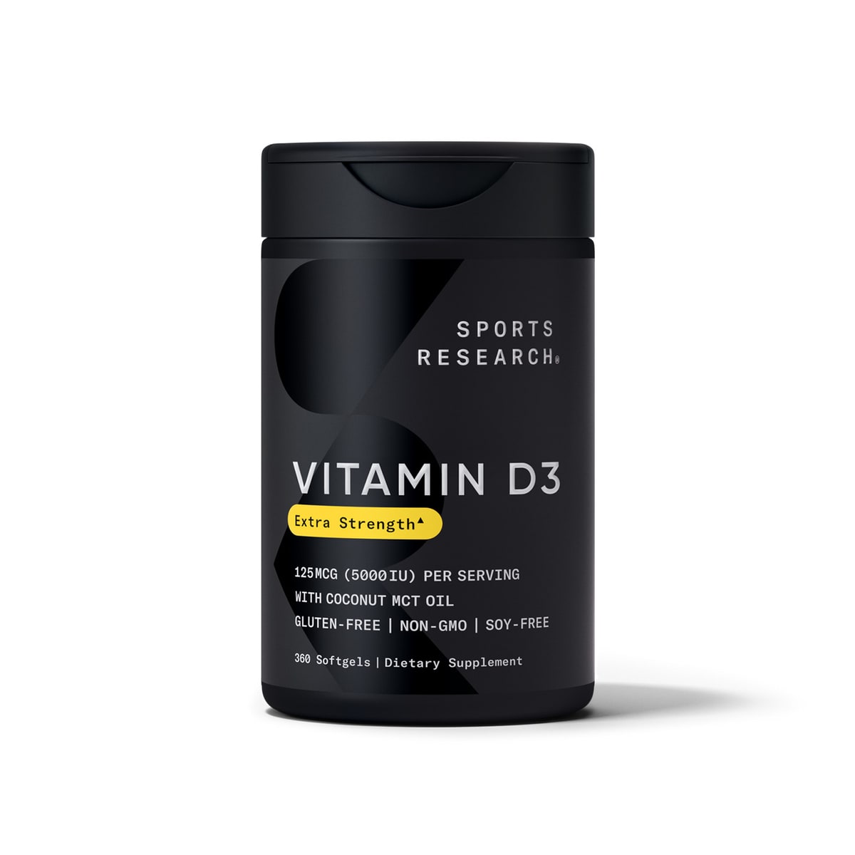 Sports Research Vitamin D3 5000 IU with Coconut MCT Oil